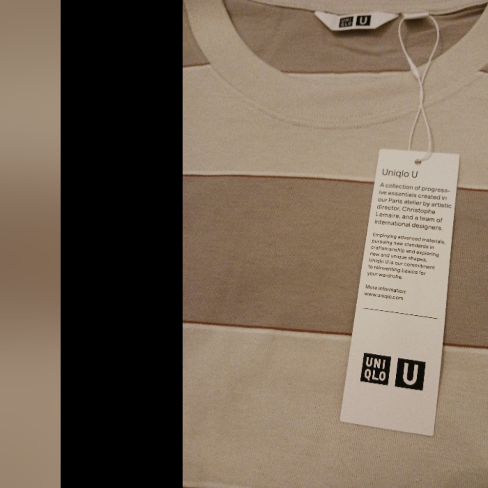 NWT Uniqlo U Striped Short Sleeve T-Shirt - Picture 2 of 9